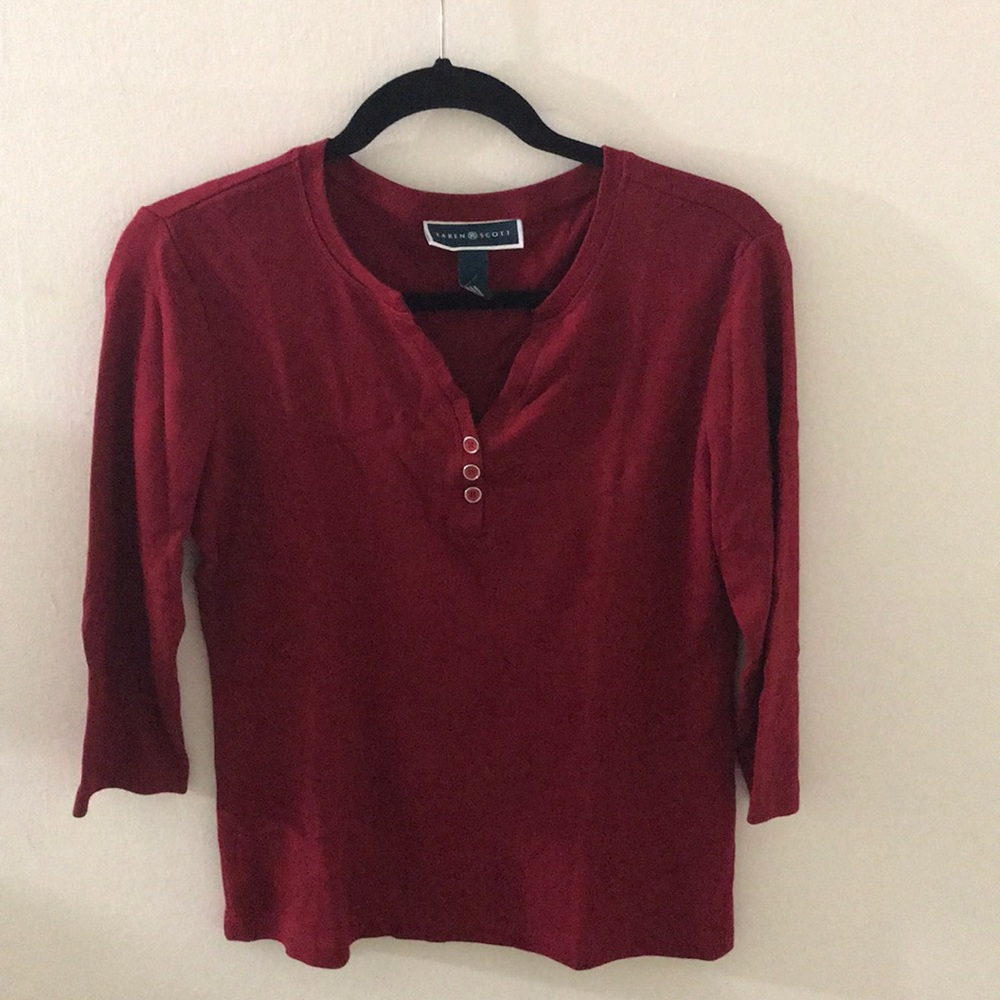 Karen scott women full sleeves top